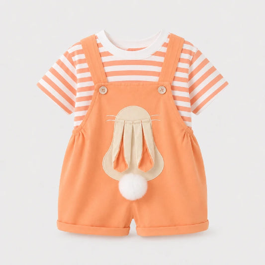 Top + Dungaree Shorts | Peakachu