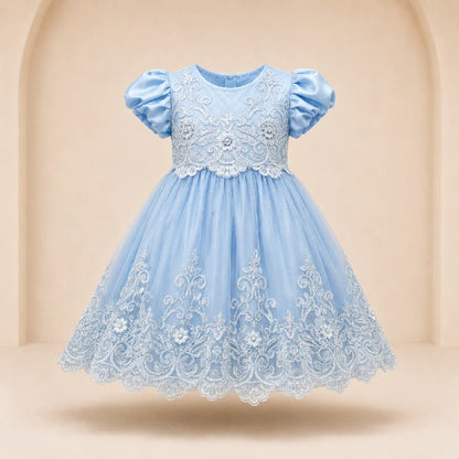 Fancy Net Frock With Rhinestones | Peakachu