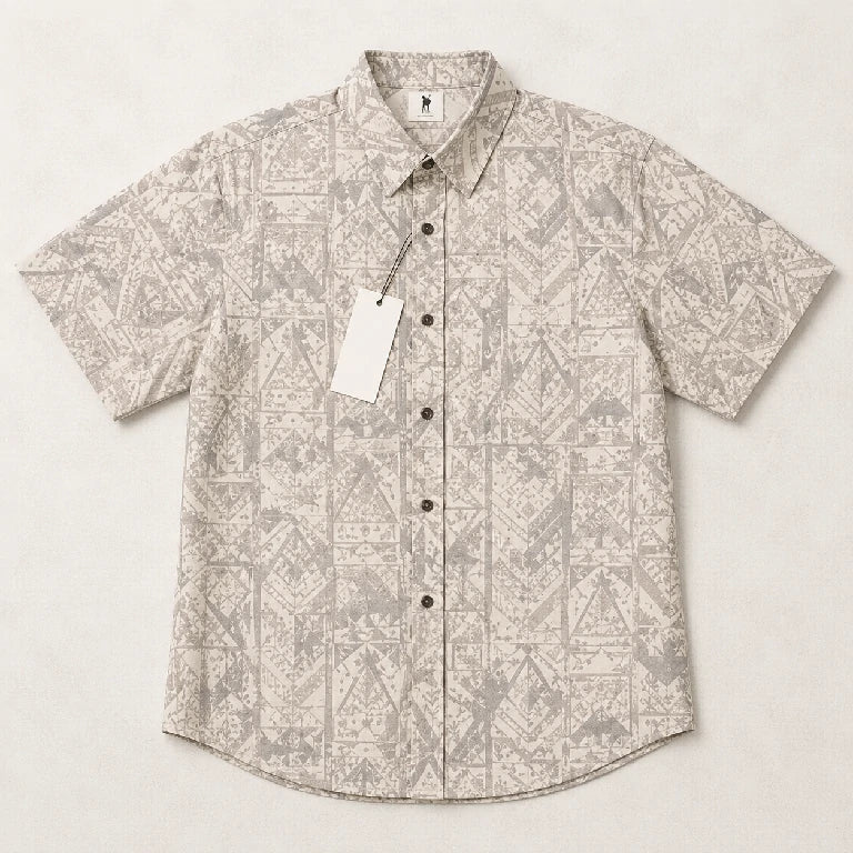 Men Print Cotton Shirt | Peakachu