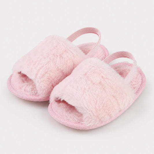 Plush Faux Fur Sandal | Peakachu