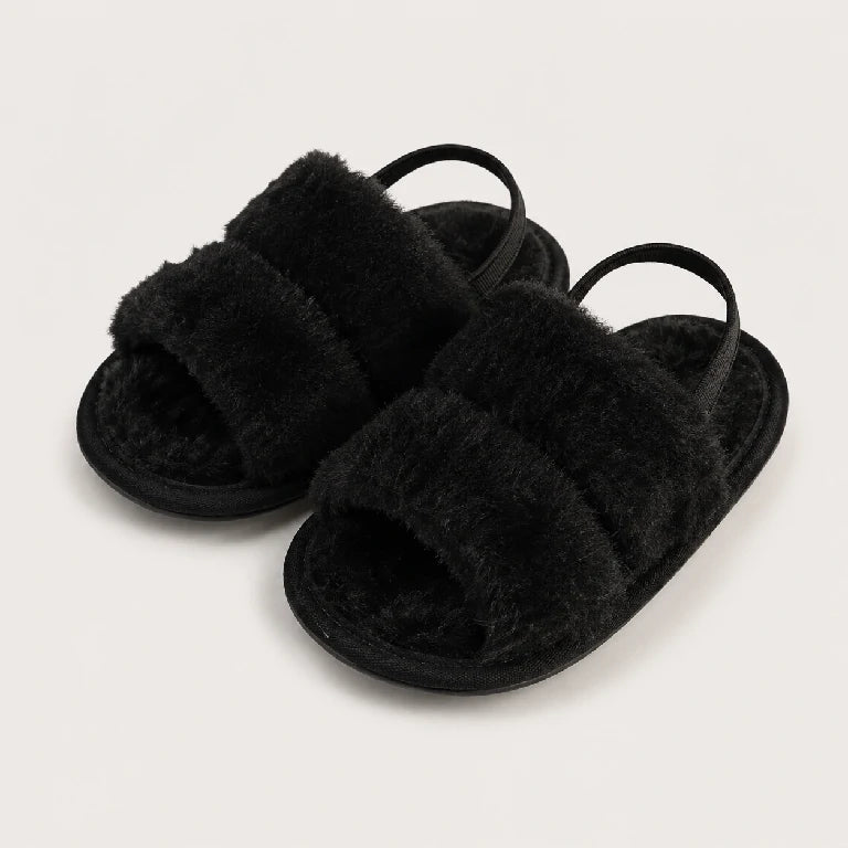 Plush Faux Fur Sandal | Peakachu
