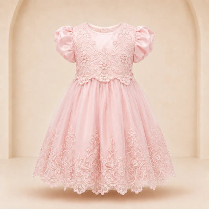 Fancy Net Frock With Rhinestones | Peakachu