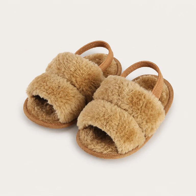 Plush Faux Fur Sandal | Peakachu