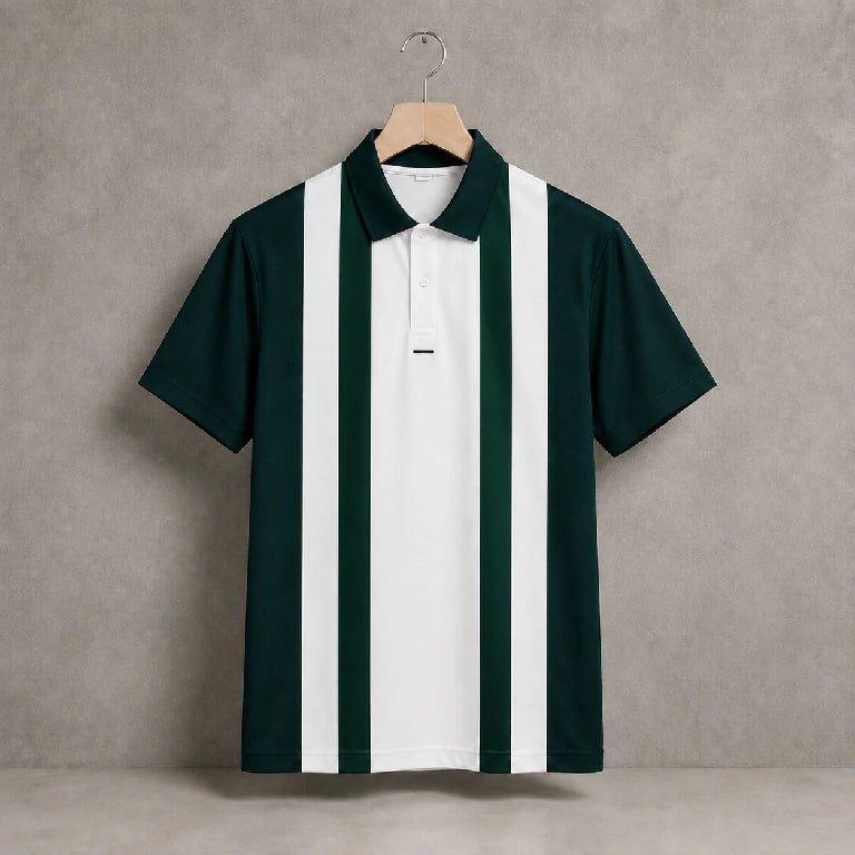 Polo Shirt Vertical-Stripe  | Peakachu