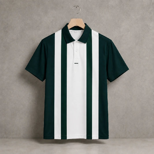 Polo Shirt-Striped Colorblock | Peakachu