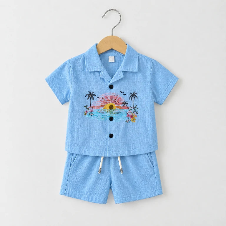 Palm Date Shirt + Shorts | Peakachu