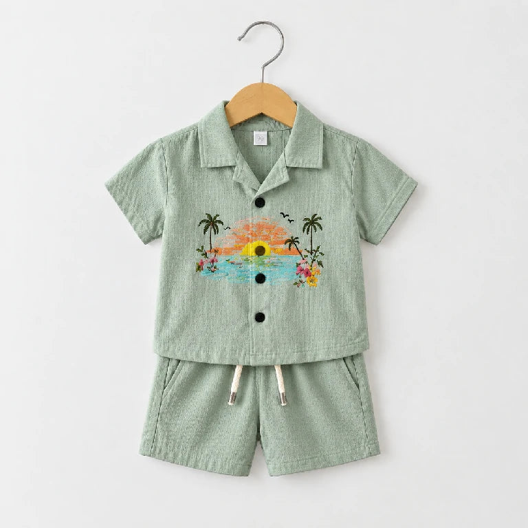 Palm Date Shirt + Shorts | Peakachu