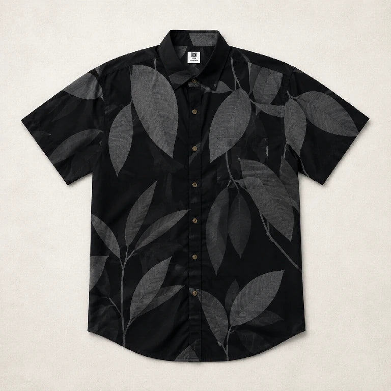 Men Leaf Print Shirt | Peakachu