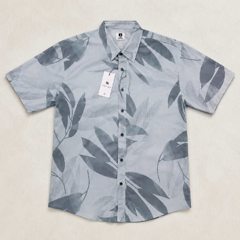 Men Leaf Print Shirt | Peakachu