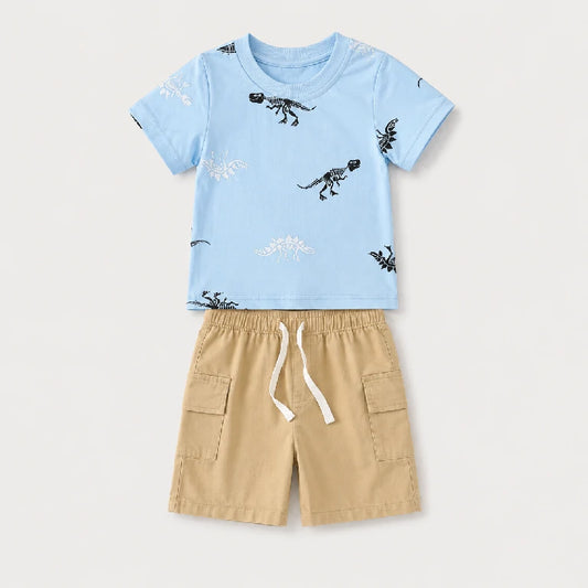 Dinosaur Print T-shirt + Bottoms | Peakachu