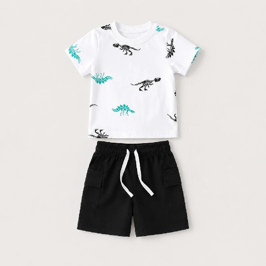 Dinosaur Print T-shirt + Bottoms | Peakachu