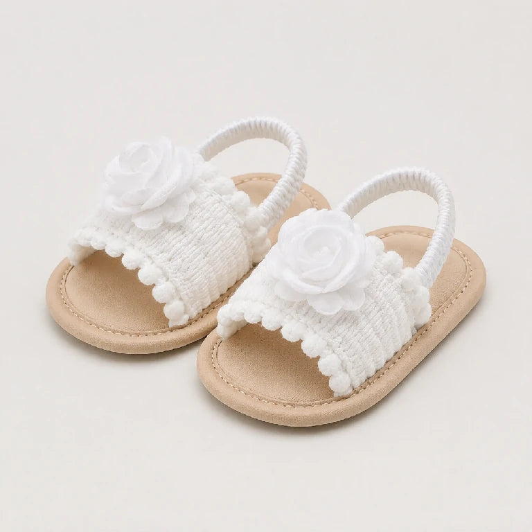 Ruffled Fabric Summer Sandals | Peakachu