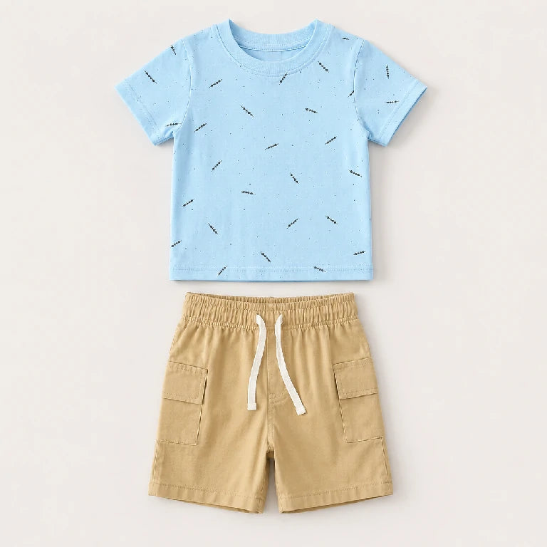 Dash Pattern Shirt + Shorts | Peakachu