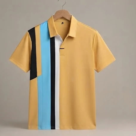 Polo Shirt Vertical-Stripe  | Peakachu