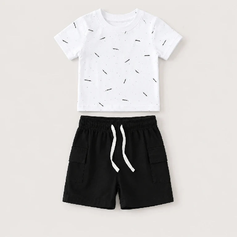 Dash Pattern Shirt + Shorts | Peakachu