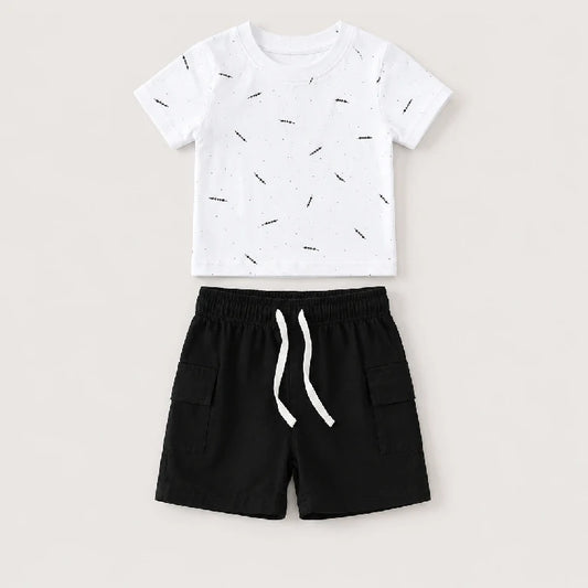 Dash Pattern Shirt + Shorts | Peakachu