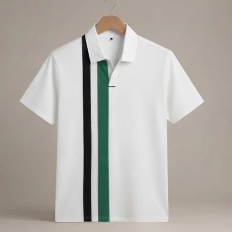 Polo Shirt Vertical-Stripe  | Peakachu