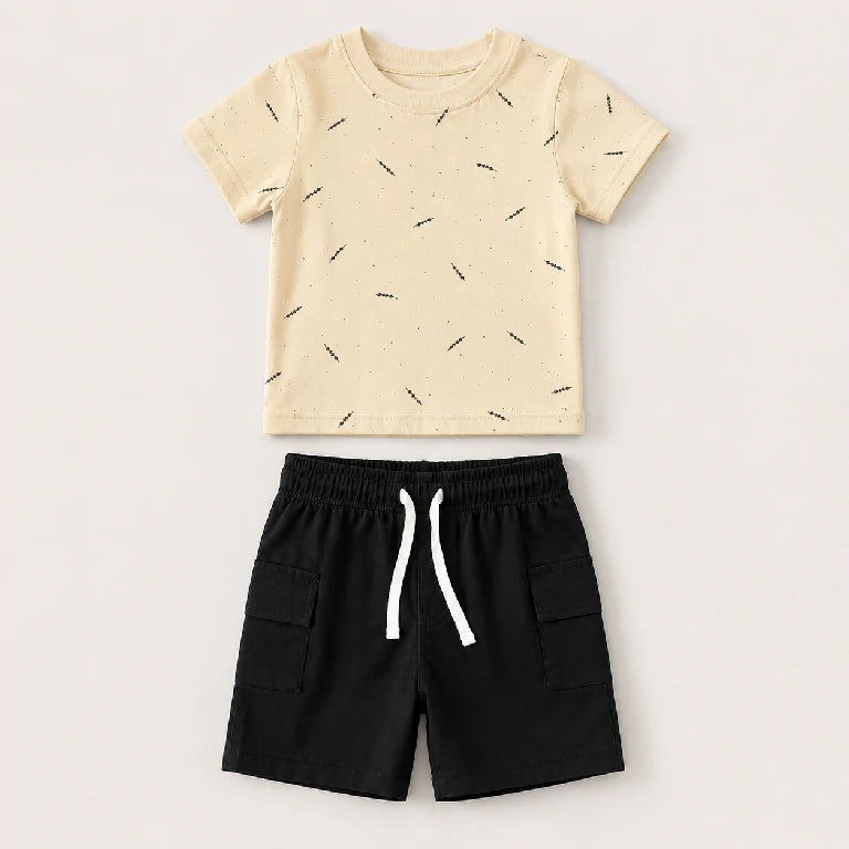 Dash Pattern Shirt + Shorts | Peakachu