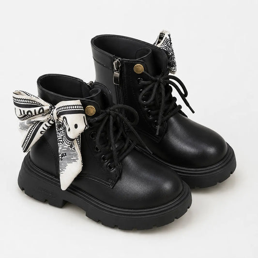 Coquette Lace-Up Ankle Boots | Peakachu