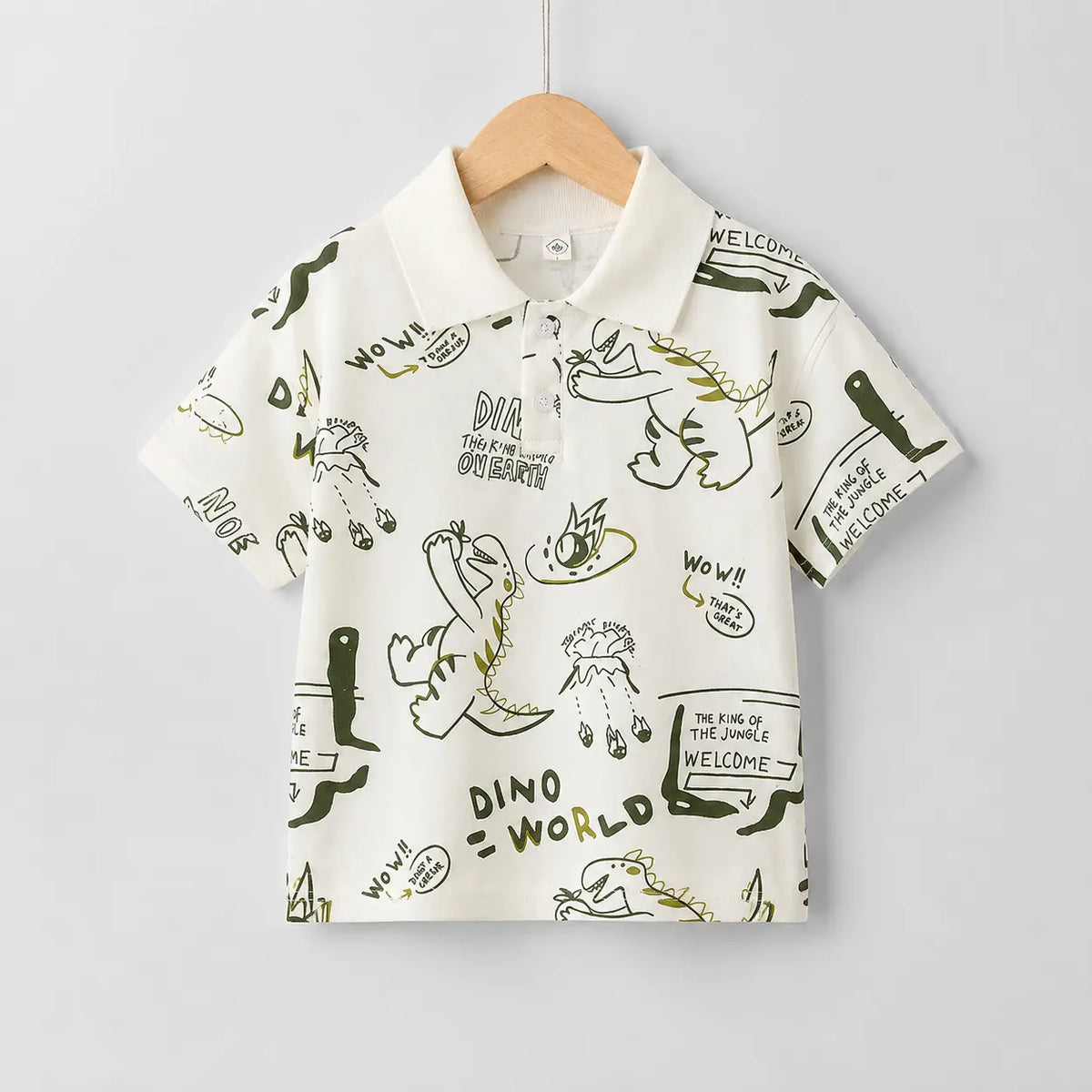 Boys Polo Shirt- Dinosaur Graphics | Peakachu