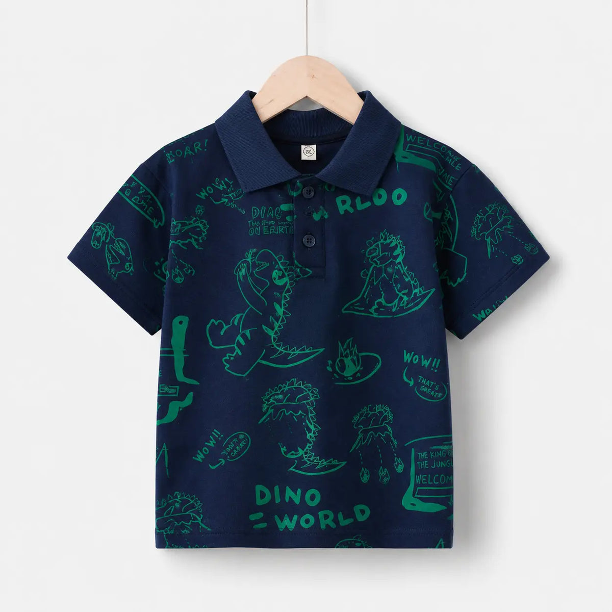 Boys Polo Shirt- Dinosaur Graphics | Peakachu
