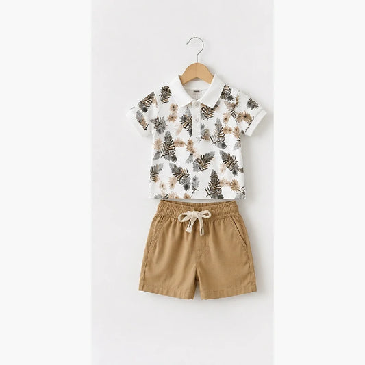 Feather Polo Shirt + Shorts | Peakachu