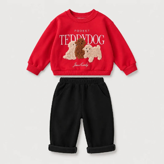 Dog Print Shirt + Shorts | Peakachu