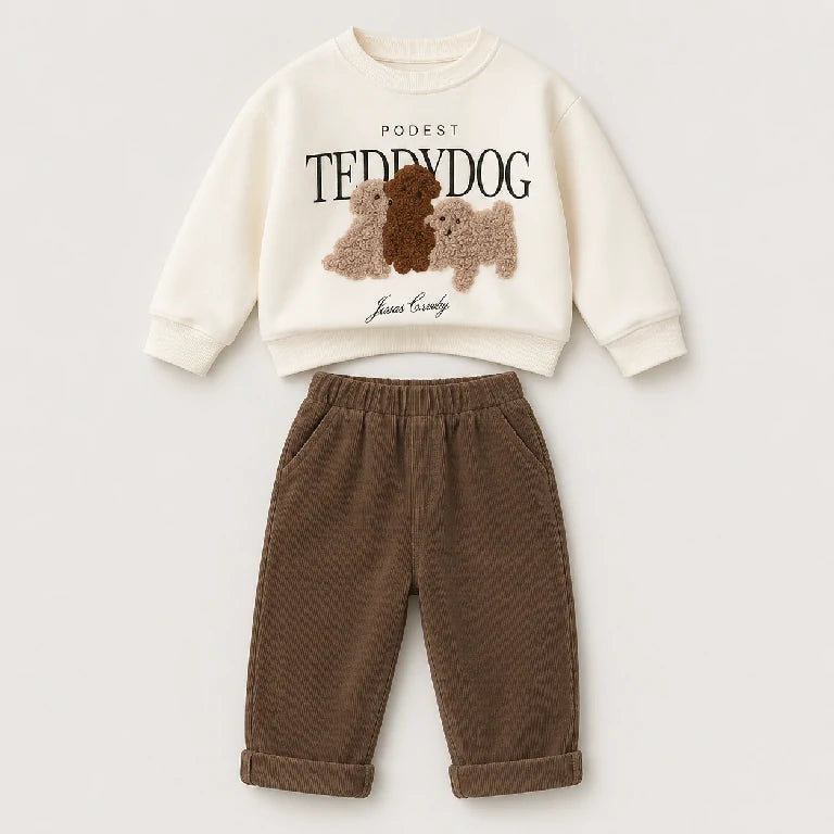 Dog Print Shirt + Shorts | Peakachu