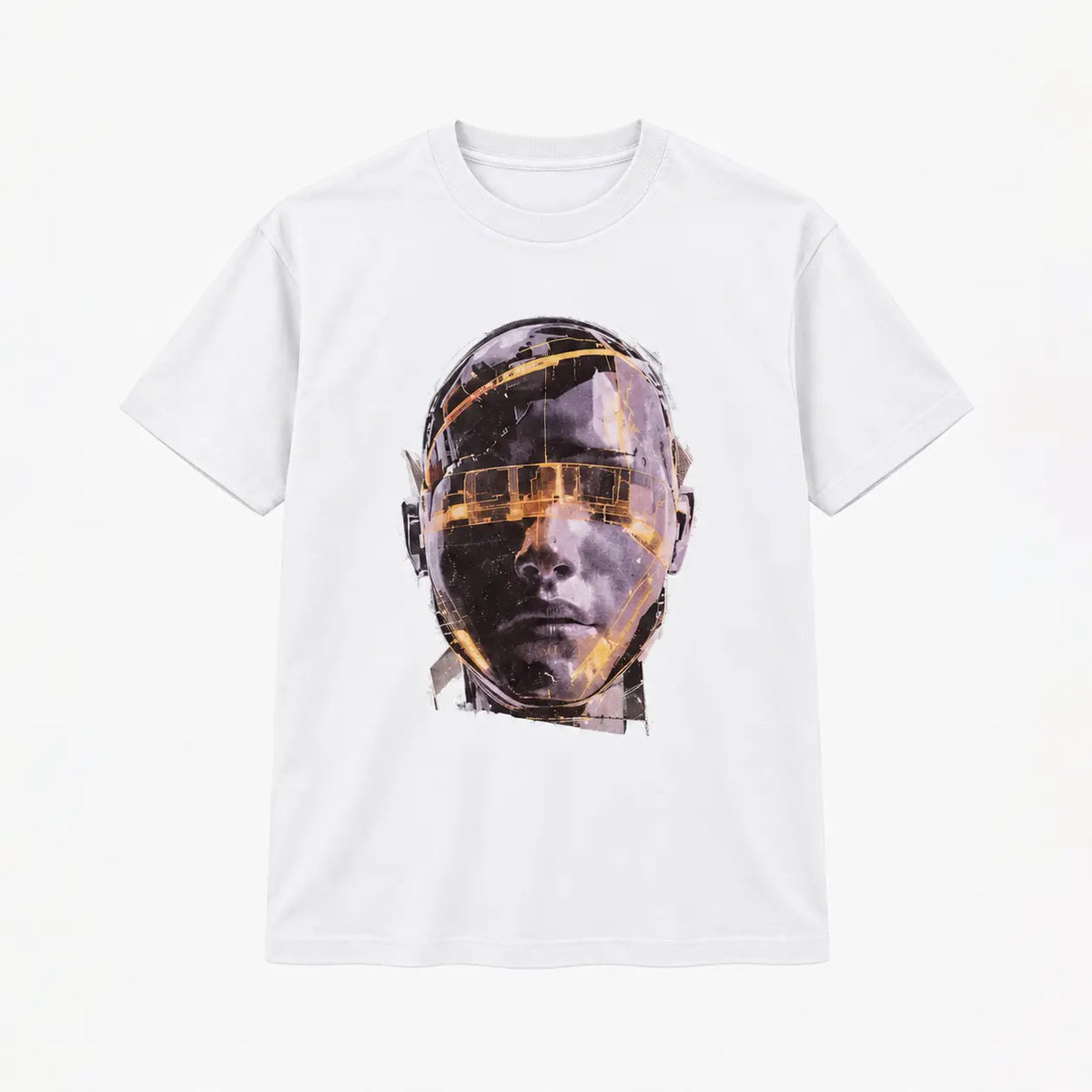 Cybernetic Oversized Helmet T-shirt | Peakachu