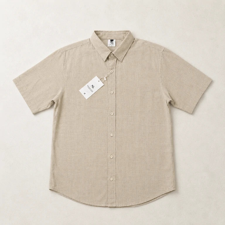 Plain Button-Down Shirt | Peakachu