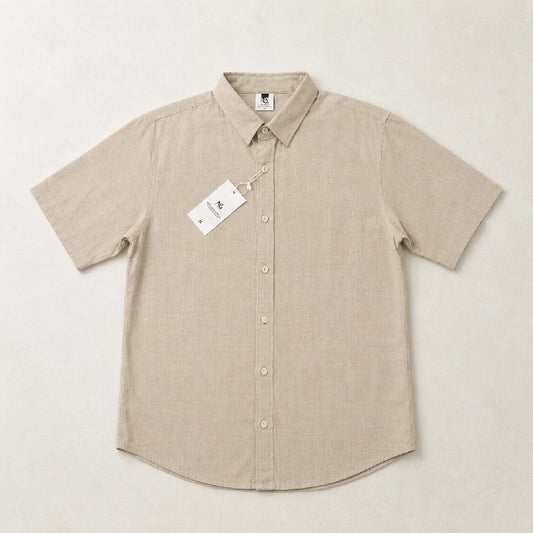 Plain Button-Down Shirt | Peakachu