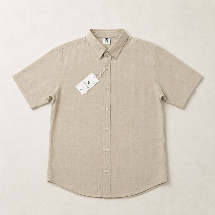 Plain Button-Down Shirt | Peakachu