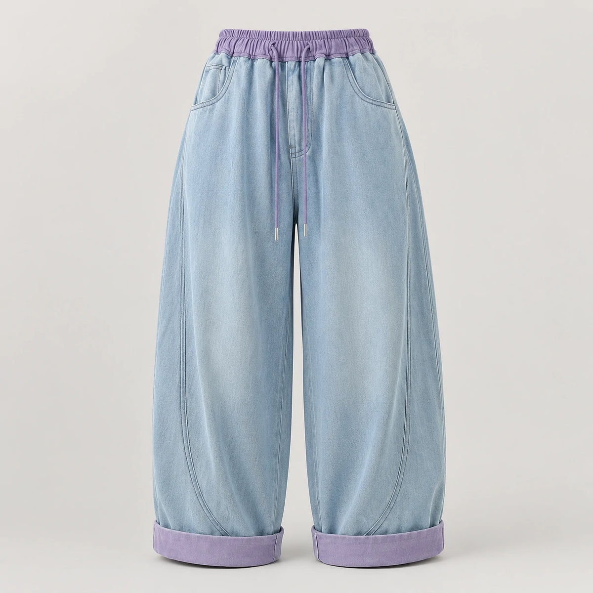 Baggy Barrel Denim Pants | Peakachu