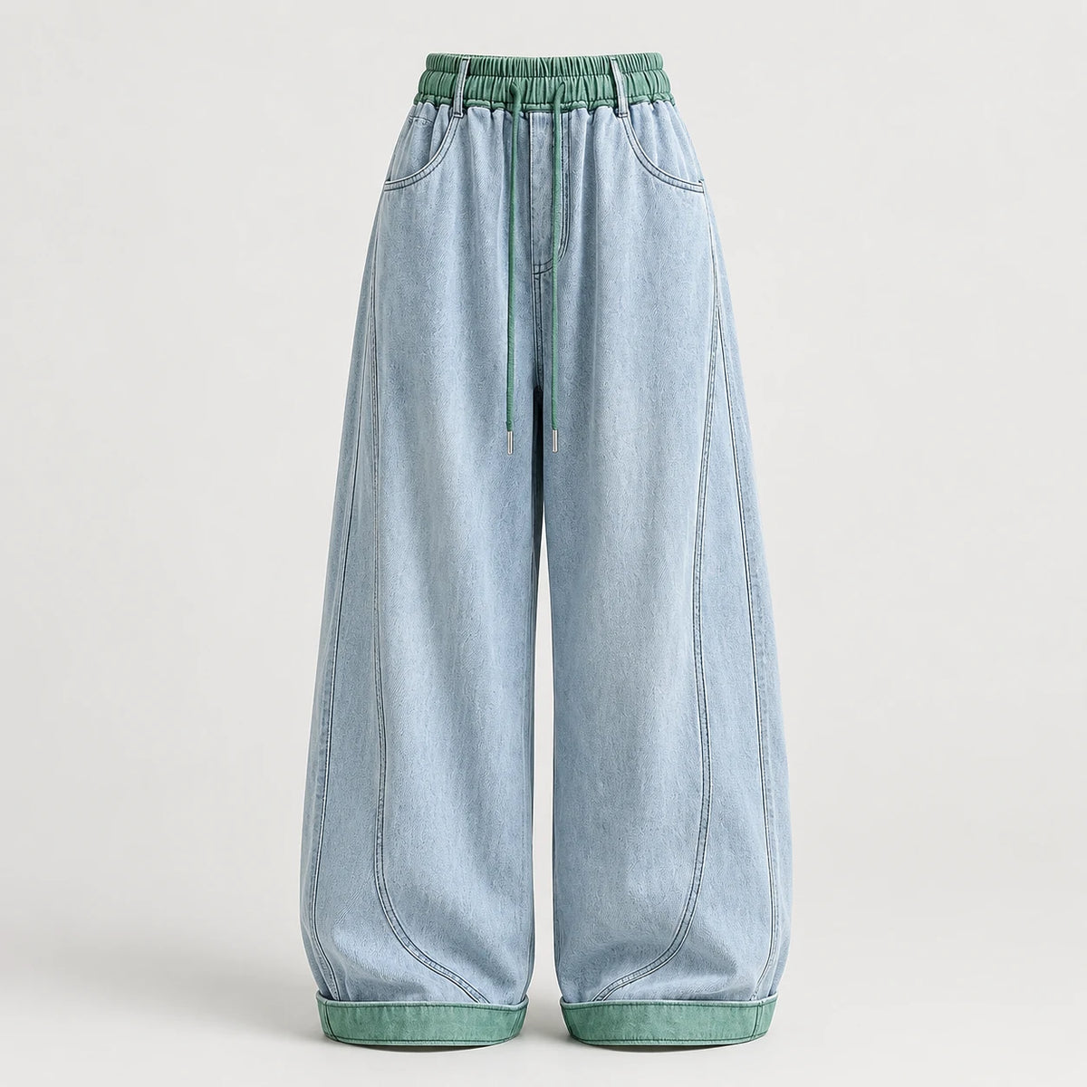 Baggy Barrel Denim Pants | Peakachu