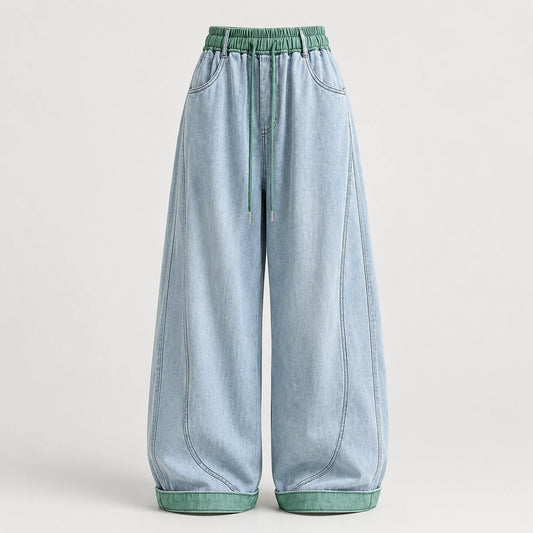 Baggy Barrel Denim Pants | Peakachu