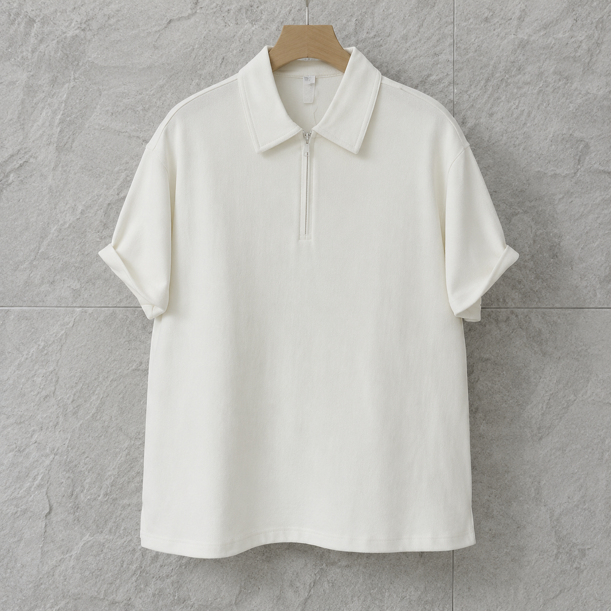Polo Shirt Front Half Zipper | Peakachu