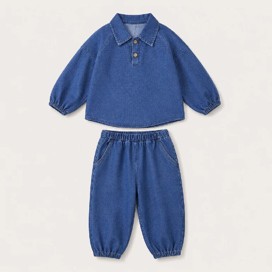 Denim Shirt + Pants Set | Peakachu