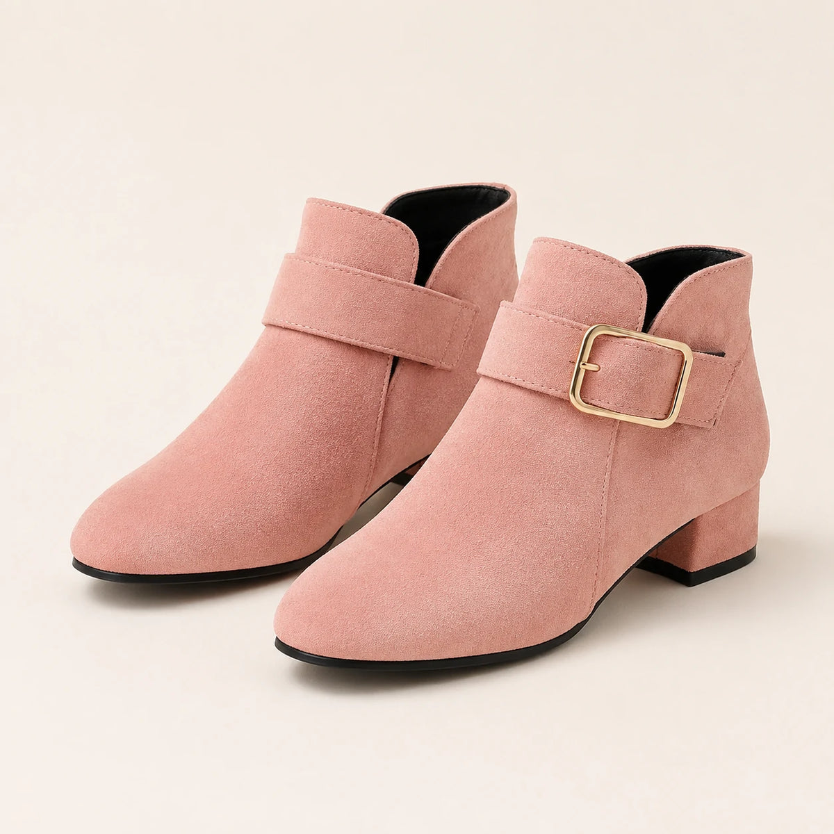 Low Heeled Ankle Boots | Peakachu