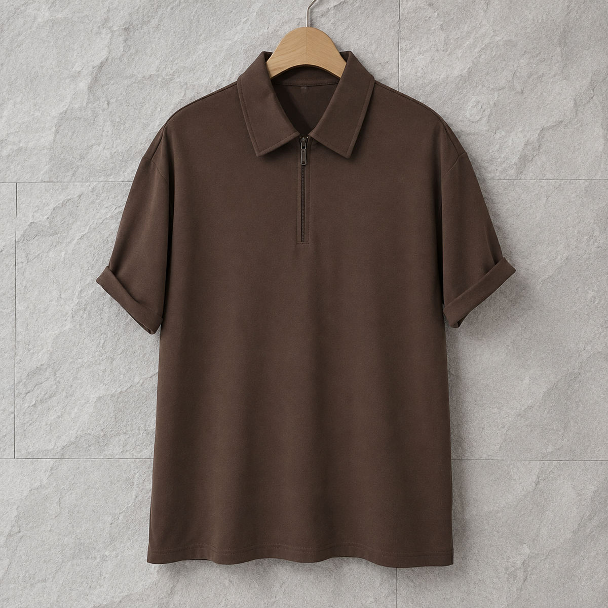 Polo Shirt Front Half Zipper | Peakachu