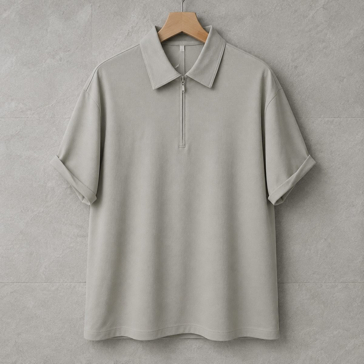 Polo Shirt Front Half Zipper | Peakachu
