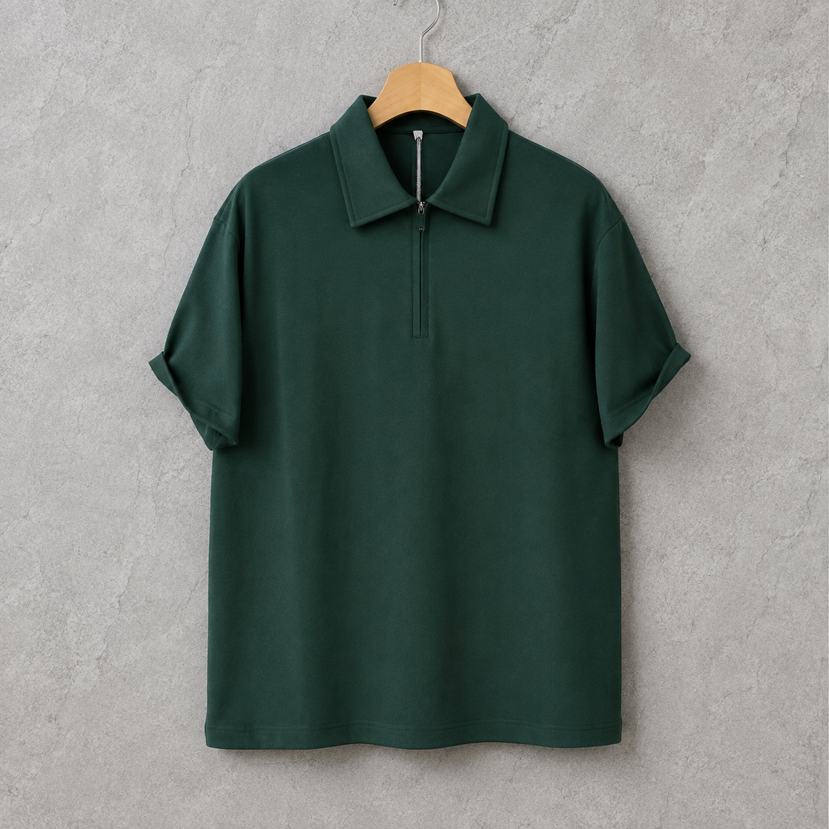 Polo Shirt Front Half Zipper | Peakachu