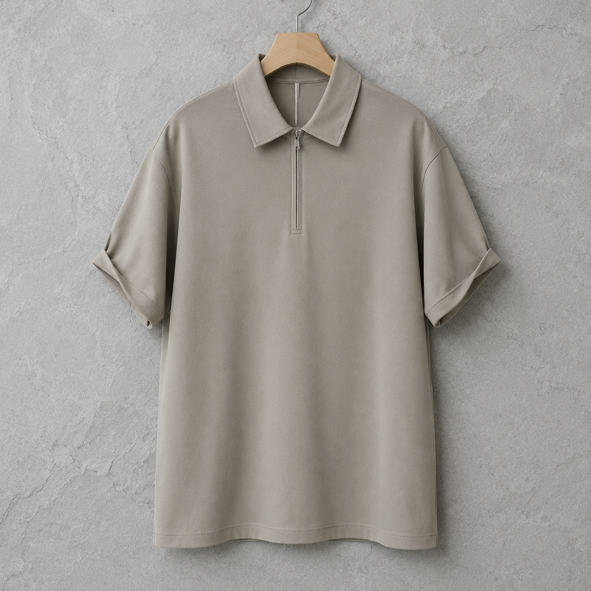 Polo Shirt Front Half Zipper | Peakachu