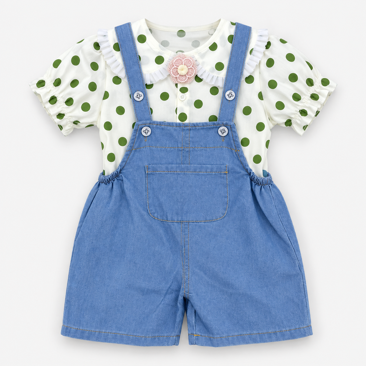 Floral Top + Denim Bottoms | Peakachu