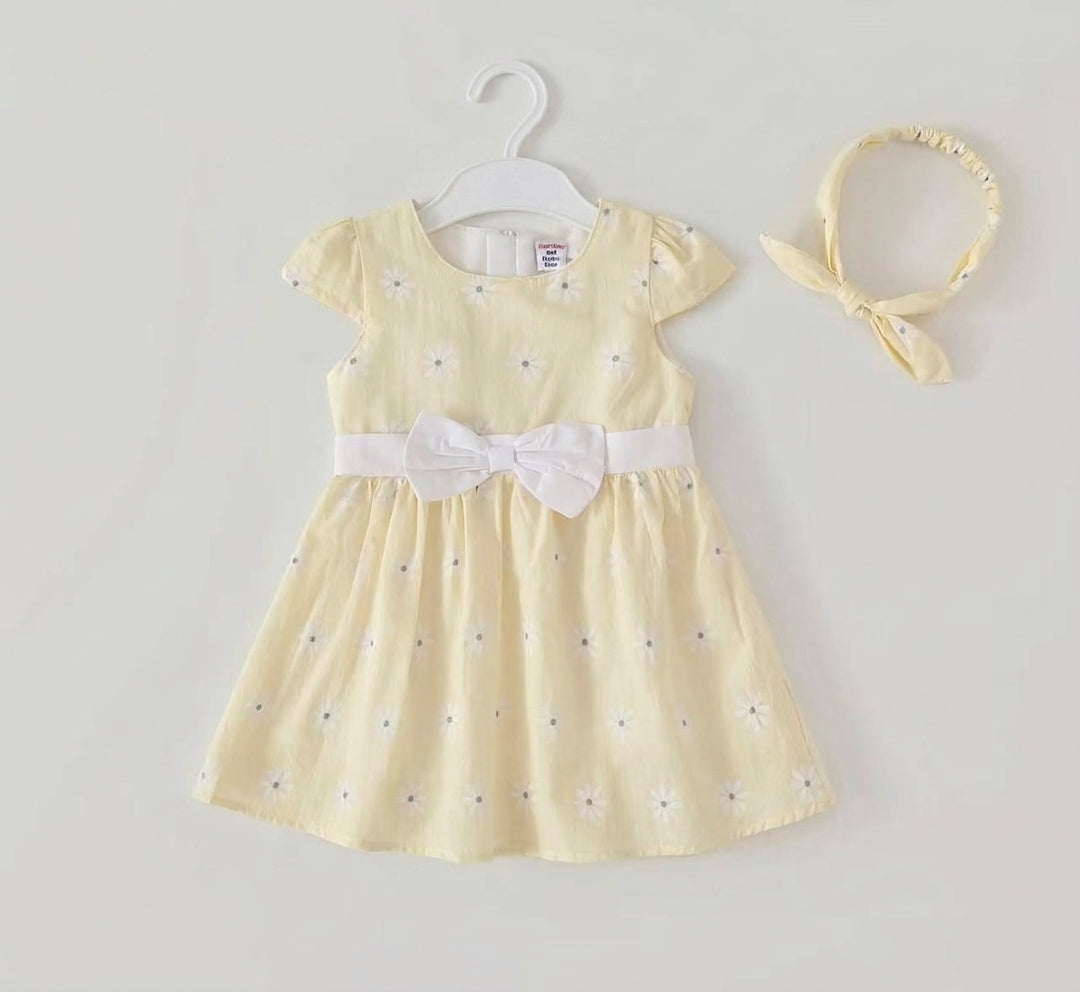 Sunflower Dress With Bow | Peakachu