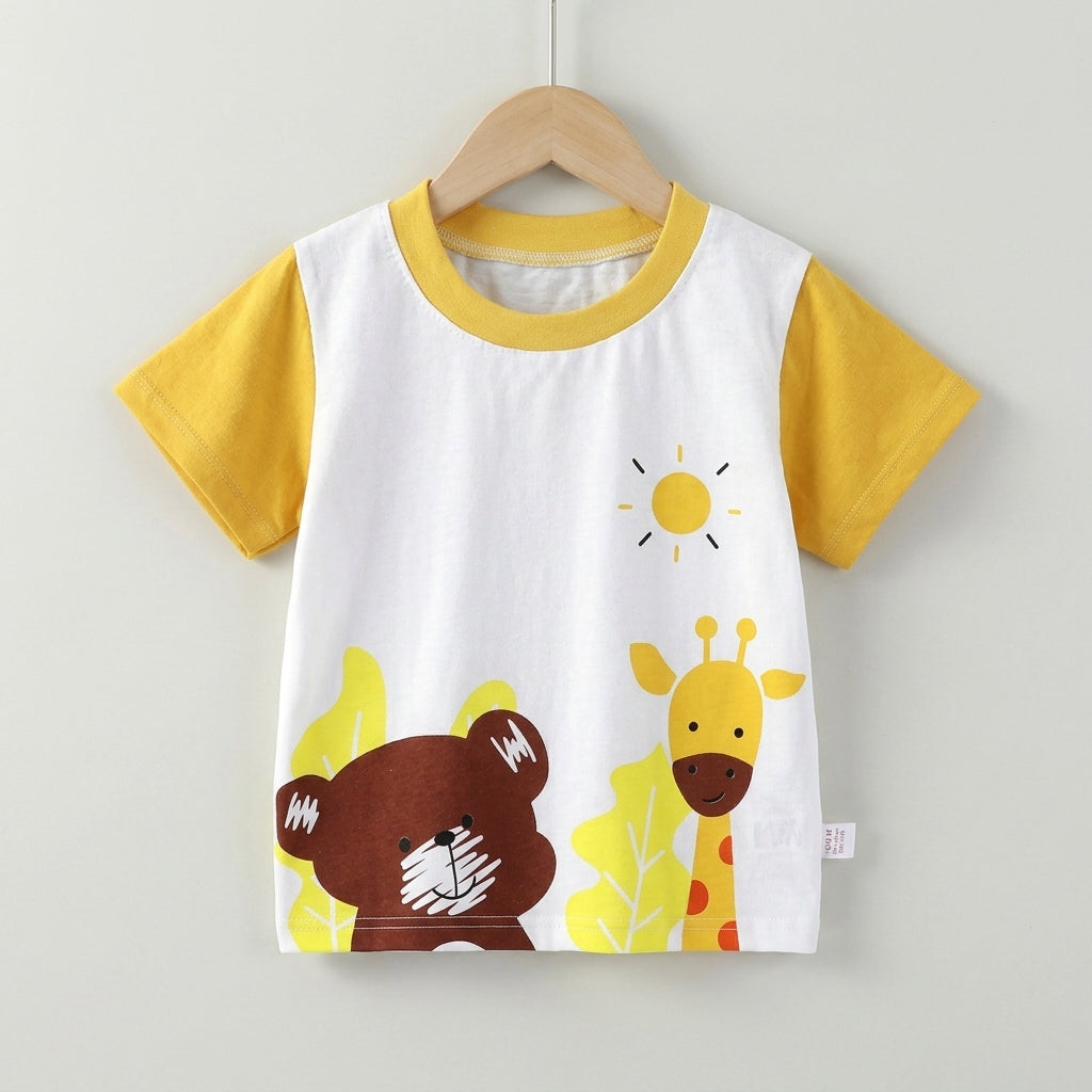 Giraffe Teddy Graphic T-Shirt | Peakachu