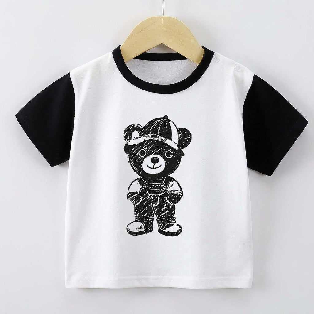 B/W Teddy T-shirt | Peakachu