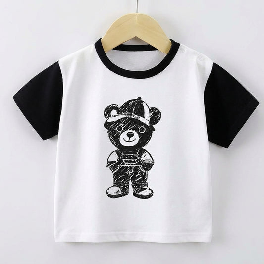 B/W Teddy T-shirt | Peakachu