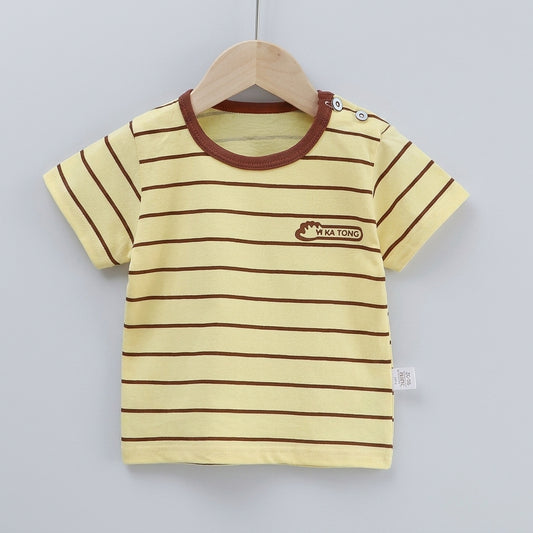 Yellow and Brown Stripe T-Shirt | Peakachu