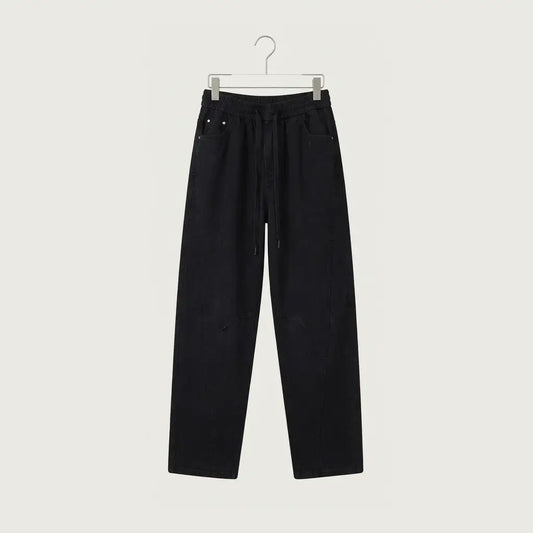 Barrel-Fit Drawstring Trousers | Peakachu