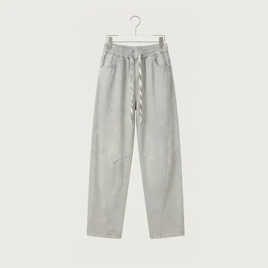 Barrel-Fit Drawstring Trousers | Peakachu